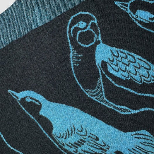 Whirlow flock bird scarf in lambswool made in scotland