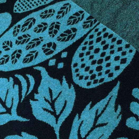 Whirlow Flora Blanket Scarf in Lambswool made in scotland